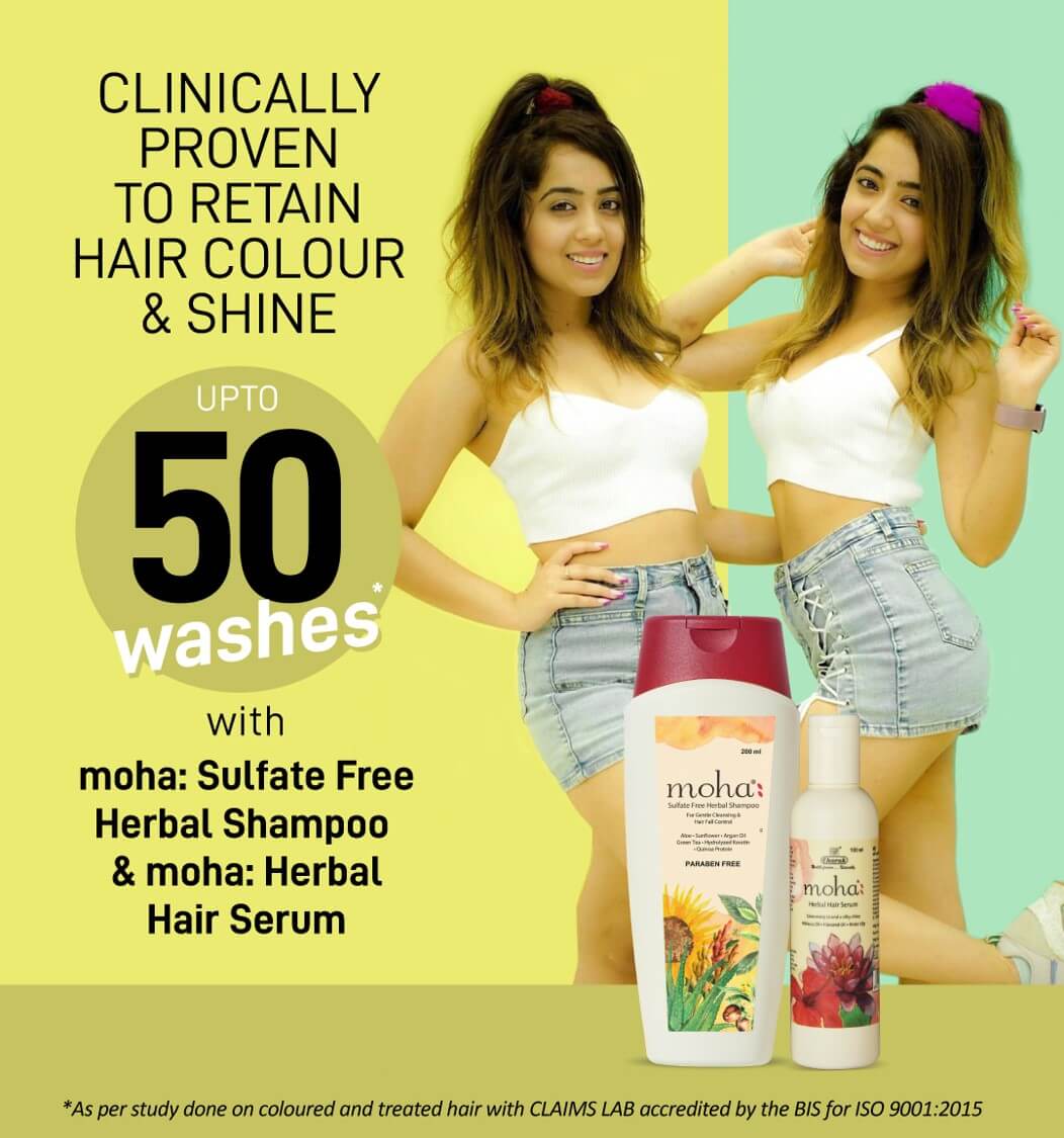 Buy Moha Sulfate Free Shampoo 100 ml  Herbal Hair Serum 30 ml Online At  Best Price  Tata CLiQ