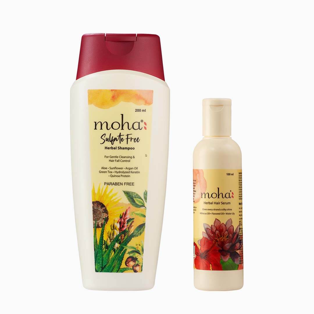 Best Herbal Hair Serum in India for Dry  Frizzy Hair  moha